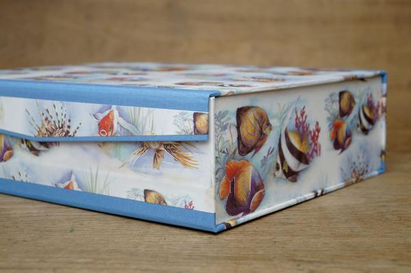 Schachtel Fische, handgemachte Box